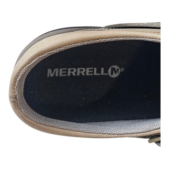 MERRELL Women's 5 M Encore Kassie Brindle Mules Shoes Leather Slip On Buckle NEW - Picture 7 of 10